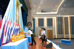 อธิการบดี มรภ.เทพสตรี นำคณะผู้บริหาร คณาจารย์ บุคลากร นักเรียน และนักศึกษา ร่วมพิธีถวายพระพรชัยมงคล สมเด็จพระนางเจ้าสิริกิติ์ พระบรมราชินีนาถ พระบรมราชชนนีพันปีหลวง