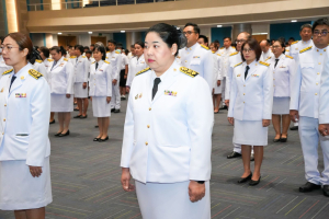 อธิการบดี มรภ.เทพสตรี นำคณะผู้บริหาร คณาจารย์ บุคลากร นักเรียน และนักศึกษา ร่วมพิธีถวายพระพรชัยมงคล สมเด็จพระนางเจ้าสิริกิติ์ พระบรมราชินีนาถ พระบรมราชชนนีพันปีหลวง