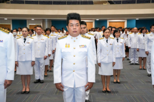อธิการบดี มรภ.เทพสตรี นำคณะผู้บริหาร คณาจารย์ บุคลากร นักเรียน และนักศึกษา ร่วมพิธีถวายพระพรชัยมงคล สมเด็จพระนางเจ้าสิริกิติ์ พระบรมราชินีนาถ พระบรมราชชนนีพันปีหลวง
