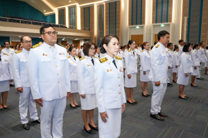 อธิการบดี มรภ.เทพสตรี นำคณะผู้บริหาร คณาจารย์ บุคลากร นักเรียน และนักศึกษา ร่วมพิธีถวายพระพรชัยมงคล สมเด็จพระนางเจ้าสิริกิติ์ พระบรมราชินีนาถ พระบรมราชชนนีพันปีหลวง