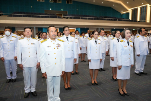 อธิการบดี มรภ.เทพสตรี นำคณะผู้บริหาร คณาจารย์ บุคลากร นักเรียน และนักศึกษา ร่วมพิธีถวายพระพรชัยมงคล สมเด็จพระนางเจ้าสิริกิติ์ พระบรมราชินีนาถ พระบรมราชชนนีพันปีหลวง