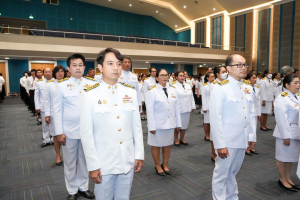 อธิการบดี มรภ.เทพสตรี นำคณะผู้บริหาร คณาจารย์ บุคลากร นักเรียน และนักศึกษา ร่วมพิธีถวายพระพรชัยมงคล สมเด็จพระนางเจ้าสิริกิติ์ พระบรมราชินีนาถ พระบรมราชชนนีพันปีหลวง