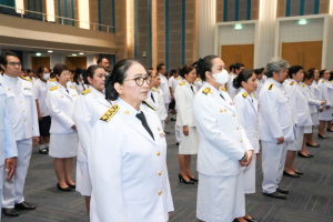 อธิการบดี มรภ.เทพสตรี นำคณะผู้บริหาร คณาจารย์ บุคลากร นักเรียน และนักศึกษา ร่วมพิธีถวายพระพรชัยมงคล สมเด็จพระนางเจ้าสิริกิติ์ พระบรมราชินีนาถ พระบรมราชชนนีพันปีหลวง