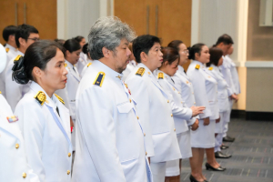 อธิการบดี มรภ.เทพสตรี นำคณะผู้บริหาร คณาจารย์ บุคลากร นักเรียน และนักศึกษา ร่วมพิธีถวายพระพรชัยมงคล สมเด็จพระนางเจ้าสิริกิติ์ พระบรมราชินีนาถ พระบรมราชชนนีพันปีหลวง