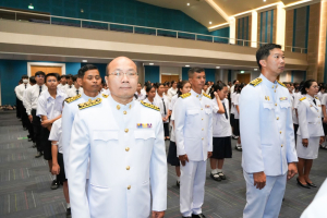 อธิการบดี มรภ.เทพสตรี นำคณะผู้บริหาร คณาจารย์ บุคลากร นักเรียน และนักศึกษา ร่วมพิธีถวายพระพรชัยมงคล สมเด็จพระนางเจ้าสิริกิติ์ พระบรมราชินีนาถ พระบรมราชชนนีพันปีหลวง