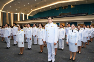 อธิการบดี มรภ.เทพสตรี นำคณะผู้บริหาร คณาจารย์ บุคลากร นักเรียน และนักศึกษา ร่วมพิธีถวายพระพรชัยมงคล สมเด็จพระนางเจ้าสิริกิติ์ พระบรมราชินีนาถ พระบรมราชชนนีพันปีหลวง