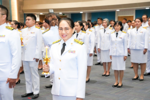 อธิการบดี มรภ.เทพสตรี นำคณะผู้บริหาร คณาจารย์ บุคลากร นักเรียน และนักศึกษา ร่วมพิธีถวายพระพรชัยมงคล สมเด็จพระนางเจ้าสิริกิติ์ พระบรมราชินีนาถ พระบรมราชชนนีพันปีหลวง