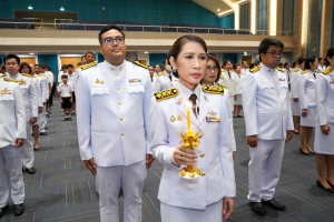อธิการบดี มรภ.เทพสตรี นำคณะผู้บริหาร คณาจารย์ บุคลากร นักเรียน และนักศึกษา ร่วมพิธีถวายพระพรชัยมงคล สมเด็จพระนางเจ้าสิริกิติ์ พระบรมราชินีนาถ พระบรมราชชนนีพันปีหลวง