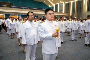 อธิการบดี มรภ.เทพสตรี นำคณะผู้บริหาร คณาจารย์ บุคลากร นักเรียน และนักศึกษา ร่วมพิธีถวายพระพรชัยมงคล สมเด็จพระนางเจ้าสิริกิติ์ พระบรมราชินีนาถ พระบรมราชชนนีพันปีหลวง