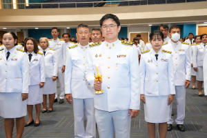 อธิการบดี มรภ.เทพสตรี นำคณะผู้บริหาร คณาจารย์ บุคลากร นักเรียน และนักศึกษา ร่วมพิธีถวายพระพรชัยมงคล สมเด็จพระนางเจ้าสิริกิติ์ พระบรมราชินีนาถ พระบรมราชชนนีพันปีหลวง