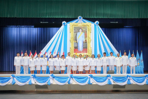 อธิการบดี มรภ.เทพสตรี นำคณะผู้บริหาร คณาจารย์ บุคลากร นักเรียน และนักศึกษา ร่วมพิธีถวายพระพรชัยมงคล สมเด็จพระนางเจ้าสิริกิติ์ พระบรมราชินีนาถ พระบรมราชชนนีพันปีหลวง