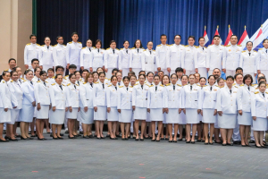 อธิการบดี มรภ.เทพสตรี นำคณะผู้บริหาร คณาจารย์ บุคลากร นักเรียน และนักศึกษา ร่วมพิธีถวายพระพรชัยมงคล สมเด็จพระนางเจ้าสิริกิติ์ พระบรมราชินีนาถ พระบรมราชชนนีพันปีหลวง