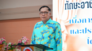 กองบริการการศึกษา พร้อมด้วยงานสื่อสารองค์กร มรภ.เทพสตรี ลงพื้นที่ออกบูธงานมหกรรมเสริมสร้างแรงบันดาลใจ ทักษะอาชีพ และการเรียนต่อในยุคดิจิทัลฯ