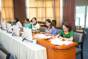 การประชุม คกก.ขับเคลื่อนการดำเนินงานตามเกณฑ์ EdPEx V มรภ.เทพสตรี ประจำปีการศึกษา 2567 ครั้งที่ 4/68