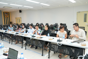 มรภ.เทพสตรี รับฟังการรายงานผลการดำเนินงานโปรแกรมระบบบริการการศึกษาฯ จากผู้แทน บ.วิชั่นเน็ต