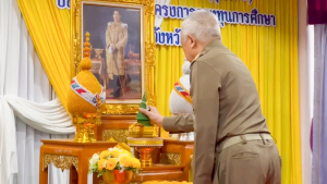 มรภ.เทพสตรี ร่วมต้อนรับองคมนตรีในโอกาสติดตาม ตรวจเยี่ยมโรงเรียนในโครงการกองทุนการศึกษา และโรงเรียนเครือข่ายฯ จังหวัดลพบุรี