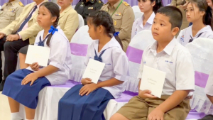มรภ.เทพสตรี ร่วมต้อนรับองคมนตรีในโอกาสติดตาม ตรวจเยี่ยมโรงเรียนในโครงการกองทุนการศึกษา และโรงเรียนเครือข่ายฯ จังหวัดลพบุรี