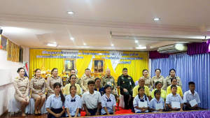 มรภ.เทพสตรี ร่วมต้อนรับองคมนตรีในโอกาสติดตาม ตรวจเยี่ยมโรงเรียนในโครงการกองทุนการศึกษา และโรงเรียนเครือข่ายฯ จังหวัดลพบุรี