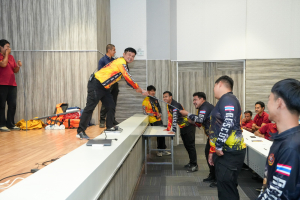 สนอ. มรภ.เทพสตรี จัดอบรมการป้องกันและระงับอัคคีภัย และการรับมือกับสถานการณ์ฉุกเฉินจากแผ่นดินไหว ประจำปี พ.ศ. 2568