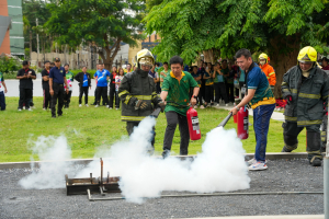 สนอ. มรภ.เทพสตรี จัดอบรมการป้องกันและระงับอัคคีภัย และการรับมือกับสถานการณ์ฉุกเฉินจากแผ่นดินไหว ประจำปี พ.ศ. 2568