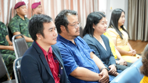 กองพัฒนานักศึกษา มรภ.เทพสตรี ร่วมกับ กองพันปฏิบัติการจิตวิทยา หน่วยบัญชาการสงครามพิเศษ จัดอบรมค่ายเยาวชนรักษ์ชาติ ร่วมรักษาสถาบัน ชาติ ศาสนา และพระมหากษัตริย์