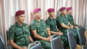 กองพัฒนานักศึกษา มรภ.เทพสตรี ร่วมกับ กองพันปฏิบัติการจิตวิทยา หน่วยบัญชาการสงครามพิเศษ จัดอบรมค่ายเยาวชนรักษ์ชาติ ร่วมรักษาสถาบัน ชาติ ศาสนา และพระมหากษัตริย์