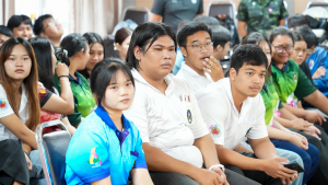 กองพัฒนานักศึกษา มรภ.เทพสตรี ร่วมกับ กองพันปฏิบัติการจิตวิทยา หน่วยบัญชาการสงครามพิเศษ จัดอบรมค่ายเยาวชนรักษ์ชาติ ร่วมรักษาสถาบัน ชาติ ศาสนา และพระมหากษัตริย์