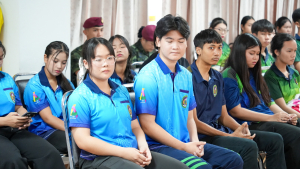 กองพัฒนานักศึกษา มรภ.เทพสตรี ร่วมกับ กองพันปฏิบัติการจิตวิทยา หน่วยบัญชาการสงครามพิเศษ จัดอบรมค่ายเยาวชนรักษ์ชาติ ร่วมรักษาสถาบัน ชาติ ศาสนา และพระมหากษัตริย์