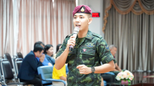 กองพัฒนานักศึกษา มรภ.เทพสตรี ร่วมกับ กองพันปฏิบัติการจิตวิทยา หน่วยบัญชาการสงครามพิเศษ จัดอบรมค่ายเยาวชนรักษ์ชาติ ร่วมรักษาสถาบัน ชาติ ศาสนา และพระมหากษัตริย์