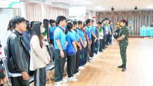 กองพัฒนานักศึกษา มรภ.เทพสตรี ร่วมกับ กองพันปฏิบัติการจิตวิทยา หน่วยบัญชาการสงครามพิเศษ จัดอบรมค่ายเยาวชนรักษ์ชาติ ร่วมรักษาสถาบัน ชาติ ศาสนา และพระมหากษัตริย์