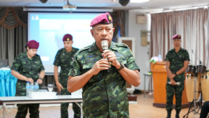 กองพัฒนานักศึกษา มรภ.เทพสตรี ร่วมกับ กองพันปฏิบัติการจิตวิทยา หน่วยบัญชาการสงครามพิเศษ จัดอบรมค่ายเยาวชนรักษ์ชาติ ร่วมรักษาสถาบัน ชาติ ศาสนา และพระมหากษัตริย์