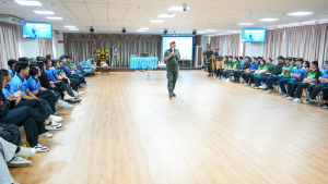 กองพัฒนานักศึกษา มรภ.เทพสตรี ร่วมกับ กองพันปฏิบัติการจิตวิทยา หน่วยบัญชาการสงครามพิเศษ จัดอบรมค่ายเยาวชนรักษ์ชาติ ร่วมรักษาสถาบัน ชาติ ศาสนา และพระมหากษัตริย์