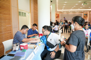 งานสวัสดิการ จัดโครงการตรวจสุขภาพบุคลากร มรภ.เทพสตรี ประจำปี พ.ศ. 2568