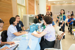 งานสวัสดิการ จัดโครงการตรวจสุขภาพบุคลากร มรภ.เทพสตรี ประจำปี พ.ศ. 2568