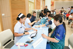 งานสวัสดิการ จัดโครงการตรวจสุขภาพบุคลากร มรภ.เทพสตรี ประจำปี พ.ศ. 2568