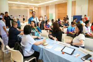 งานสวัสดิการ จัดโครงการตรวจสุขภาพบุคลากร มรภ.เทพสตรี ประจำปี พ.ศ. 2568