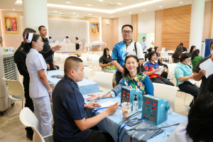งานสวัสดิการ จัดโครงการตรวจสุขภาพบุคลากร มรภ.เทพสตรี ประจำปี พ.ศ. 2568