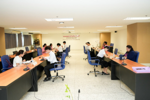 คณะมนุษยศาสตร์ฯ จัดสัมภาษณ์นักศึกษาเพื่อคัดเลือกเข้ารับทุนการศึกษาในงานมหกรรมเทพสตรี 105 ปี