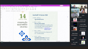 การประชุม คกก.ฝ่ายประชาสัมพันธ์ พิธีการ และปฏิคม งานมหกรรมเทพสตรี 105 ปี ครั้งที่ 2/68
