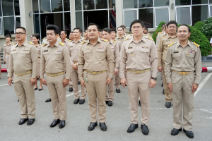 อธิการบดี นำผู้บริหาร คณาจารย์ บุคลากร นักเรียน นักศึกษา มรภ.เทพสตรี ร่วมเคารพธงชาติเนื่องในวันพระราชทานธงชาติไทย 28 กันยายน