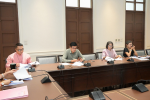 การประชุม คกก.ดำเนินงานการจัดทำแบบประเมินผลความพึงพอใจของผู้รับบริการของพนักงานในสถาบันอุดมศึกษา สายสนับสนุน ครั้งที่ 3/68