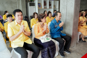 สำนักศิลปะและวัฒนธรรม จัดพิธีทำบุญทักษิณา เพื่อถวายเป็นพระราชกุศลและน้อมรำลึกในพระมหากรุณาธิคุณ รัชกาลที่ 9 เนื่องในวันนวมินทรมหาราช