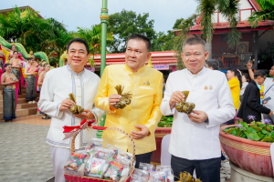 มรภ.เทพสตรี ร่วมงานสืบสานประเพณีตักบาตเทโวโรหณะวันออกพรรษาของเทศบาลตำบลกกโก