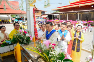 มรภ.เทพสตรี ร่วมงานสืบสานประเพณีไทยรามัญบางขันหมาก ปิดทองหลวงปู่ทอกรัก สุวณฺสาโร ประจำปี พ.ศ. 2568