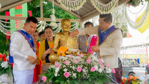 มรภ.เทพสตรี ร่วมงานสืบสานประเพณีไทยรามัญบางขันหมาก ปิดทองหลวงปู่ทอกรัก สุวณฺสาโร ประจำปี พ.ศ. 2568