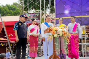 มรภ.เทพสตรี ร่วมงานสืบสานประเพณีไทยรามัญบางขันหมาก ปิดทองหลวงปู่ทอกรัก สุวณฺสาโร ประจำปี พ.ศ. 2568
