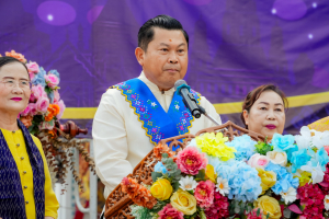 มรภ.เทพสตรี ร่วมงานสืบสานประเพณีไทยรามัญบางขันหมาก ปิดทองหลวงปู่ทอกรัก สุวณฺสาโร ประจำปี พ.ศ. 2568