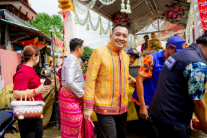 มรภ.เทพสตรี ร่วมงานสืบสานประเพณีไทยรามัญบางขันหมาก ปิดทองหลวงปู่ทอกรัก สุวณฺสาโร ประจำปี พ.ศ. 2568