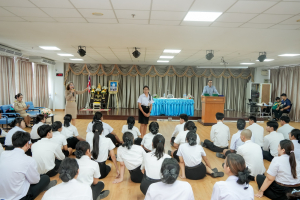 มรภ.เทพสตรี จัดฝึกซ้อมนักศึกษาต้นแบบพิธีฝึกซ้อมรับพระราชทานปริญญาบัตร