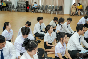 มรภ.เทพสตรี จัดฝึกซ้อมนักศึกษาต้นแบบพิธีฝึกซ้อมรับพระราชทานปริญญาบัตร